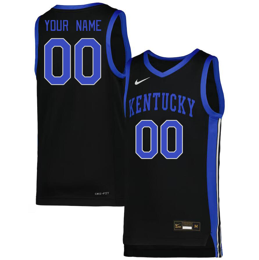 Custom Kentucky Wildcats Name And Number College Basketball Jersey-Black - Click Image to Close